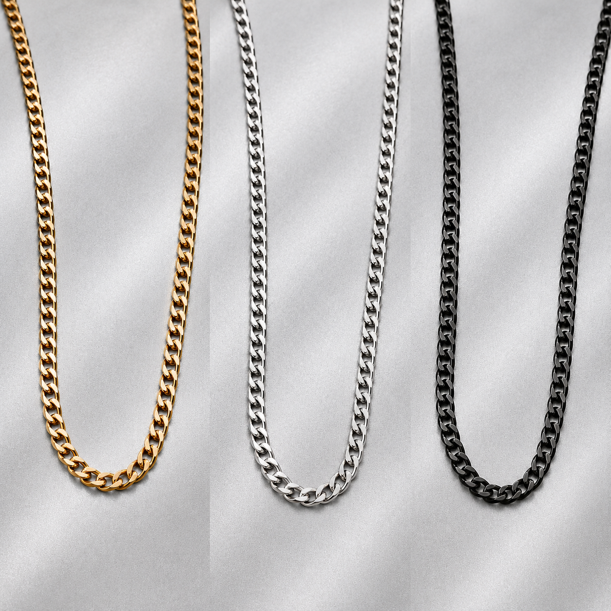Cadena Hip Hop de Acero Inoxidable