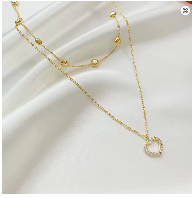Collar Doble Amor | Collar Elegante de Doble Capa para Mujer
