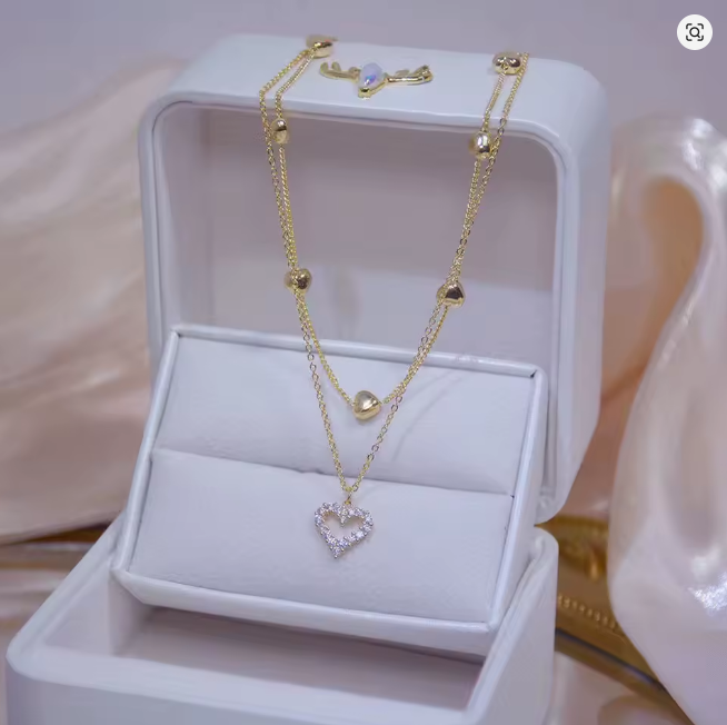 Collar Doble Amor | Collar Elegante de Doble Capa para Mujer