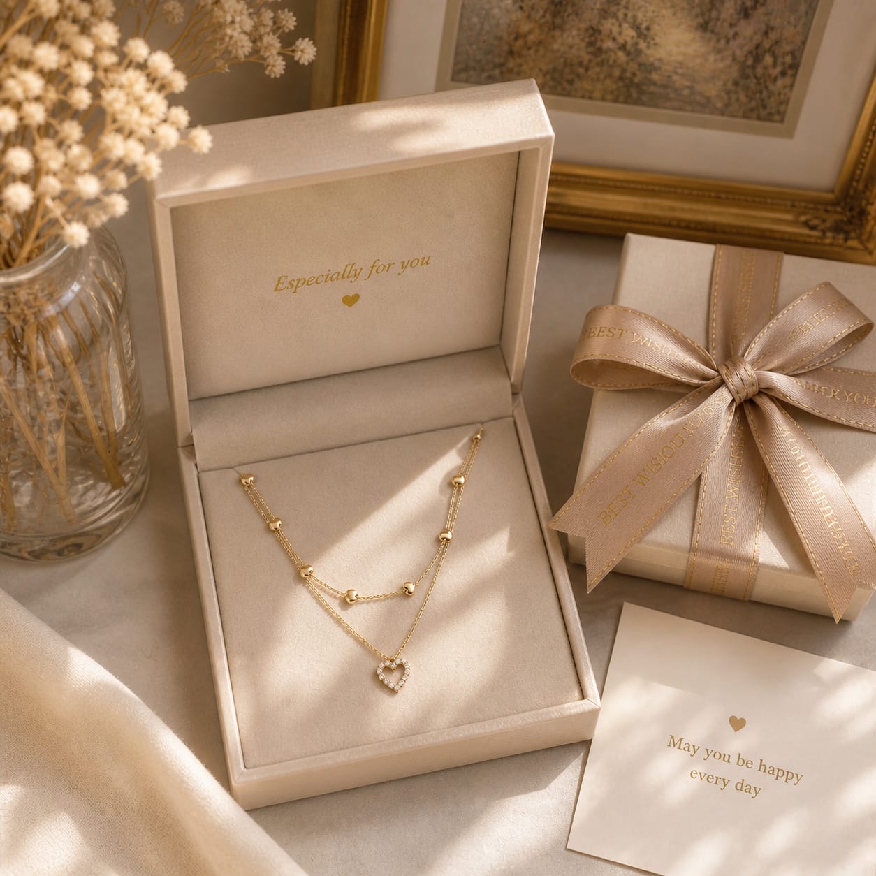 Collar Doble Amor | Collar Elegante de Doble Capa para Mujer